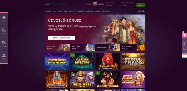 Recenzja witryny kasyna Malina